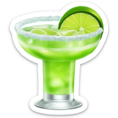 Margarita with salted rim  sticker