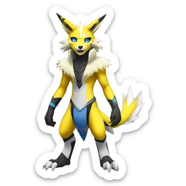Lombax-Renamon-Zeraora full body sticker