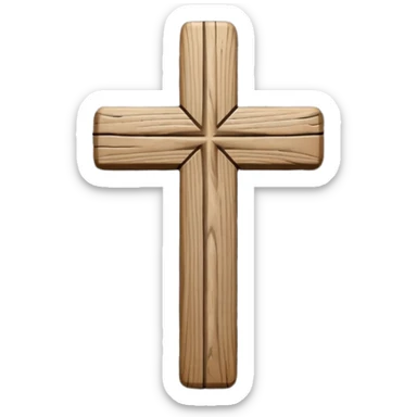 Cross ash wednesday  sticker