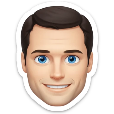 Henry Cavill with blue eyes sticker