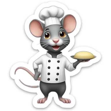 rat chef sticker