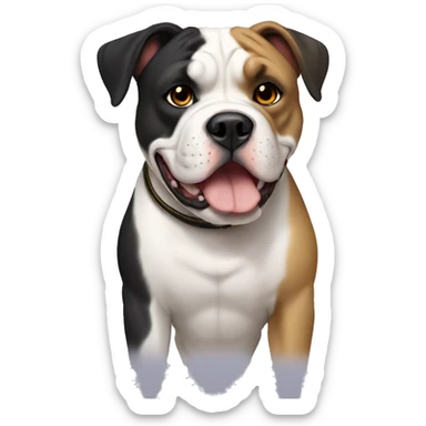 american bulldog black and tan sticker