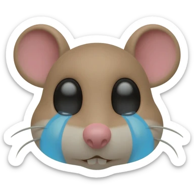 rat emoji crying sticker