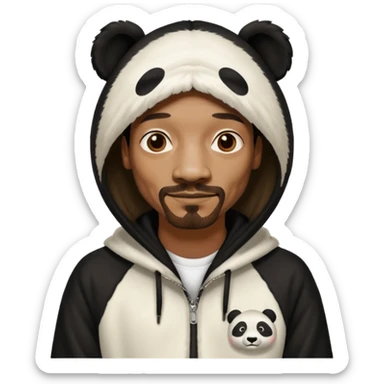 Snoop dog in a panda suit sticker