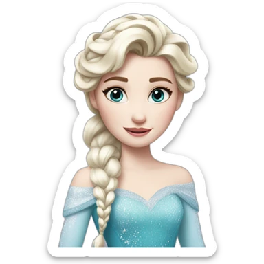 elsa sister sticker