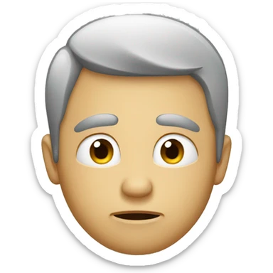 a man crying because he got cheated on sticker