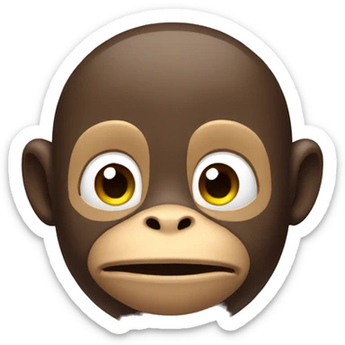 a monkey talk sticker