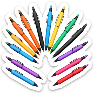 felt-tip pens sticker