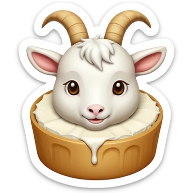 Close, the goat cheese is supposed to be on the outside  sticker