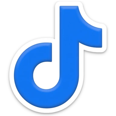 TikTok blue tick copy sticker