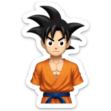 Goku fusionné Luffy sticker