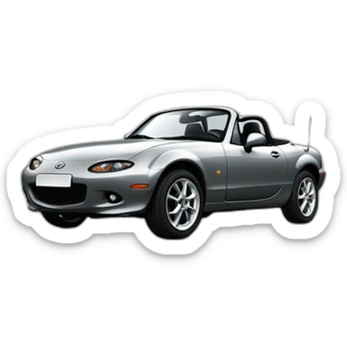 Mazda mx5 grise na ancienne génération sticker