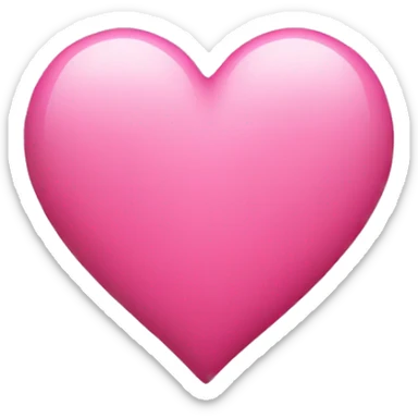 Pink heart sticker