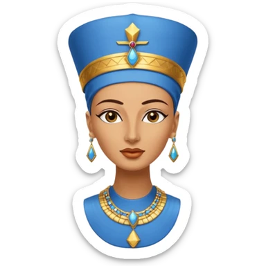 Bust of Nefertiti sticker
