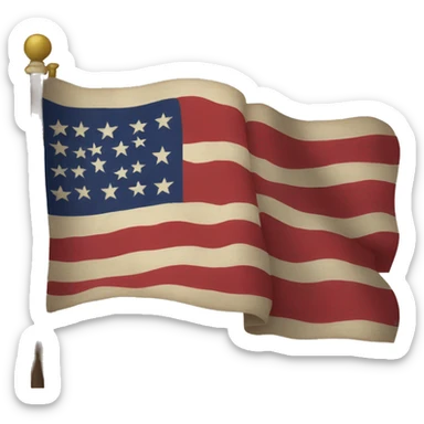 Old Mississippi flag  sticker