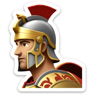 Achilles head warrior roman centurion sticker