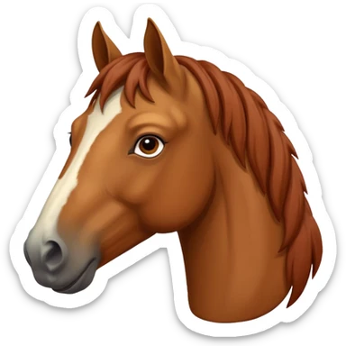 Western Cast horse sticker