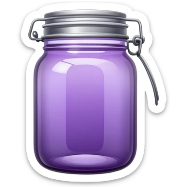 Purple tinted Canning jar sticker