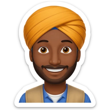 Punjabi man sticker