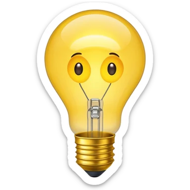 create an emoji that illustrates the word "idea" sticker