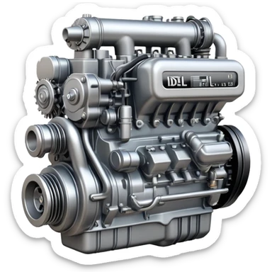diesel engine sticker