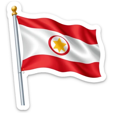 A suryoyo flag aramaic  sticker