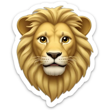 erling braut haaland as a lion sticker