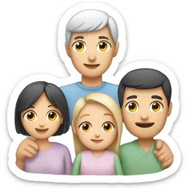 Family, mum, Dad, newborn sticker