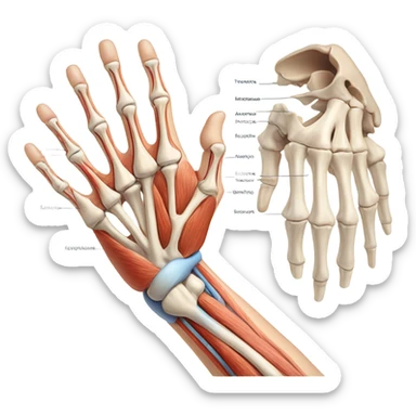 anatomy arm sticker