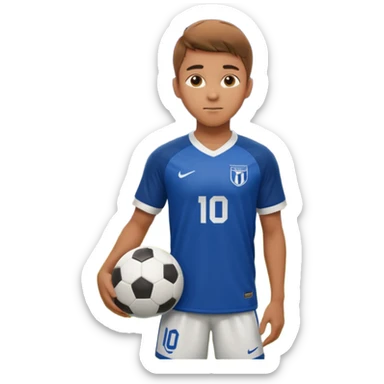 Undergraduate soccer player on college field, focused look, campus stadium lights, cinematic, realistic sticker