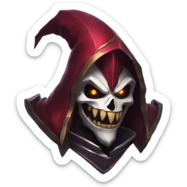 shaco from league of legends sticker
