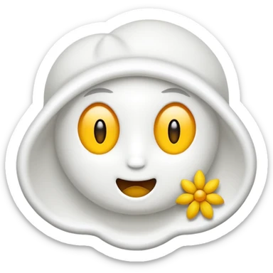 Una cebolla con una pegatina de que ponga “NEW” sticker