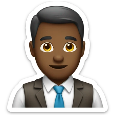 Retail manager, leaving work sticker