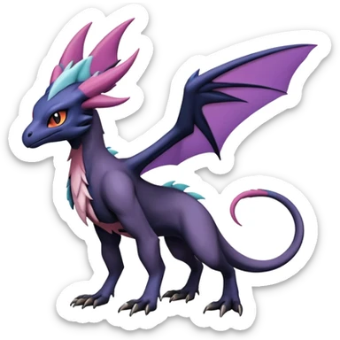 Salandit-Absol-Noibat-Noivern-Hybrid (Full body) sticker