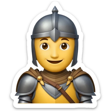 Emoticone Chevalier sticker