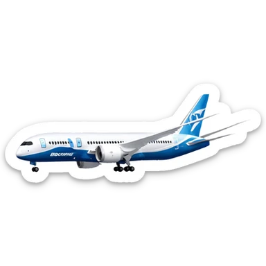 Boeing 787 Dreamliner - Boeing (Model Year: 2022) (Iconic colour: White with blue) sticker