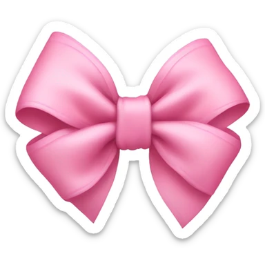 Baby pink bow sticker