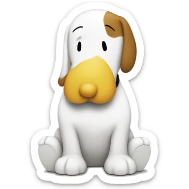 Snoopy and Woodstock  sticker