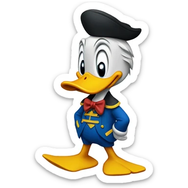 Donald duck sticker