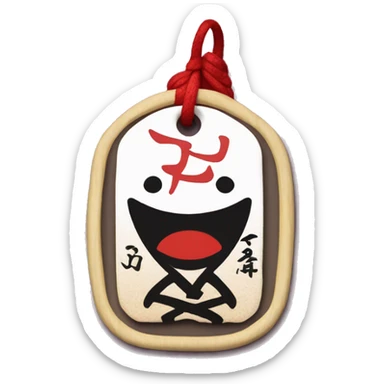 japanese shinto omamori charm sticker