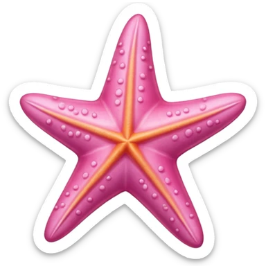 pink starfish sticker