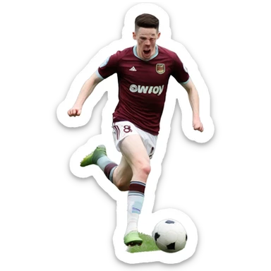 Declan rice scoring a goal sticker