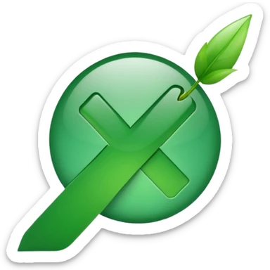 green check mark sticker