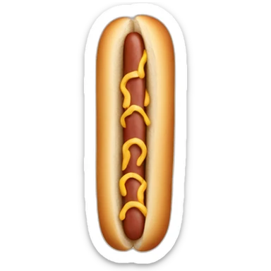 A man made of hotdogs sticker