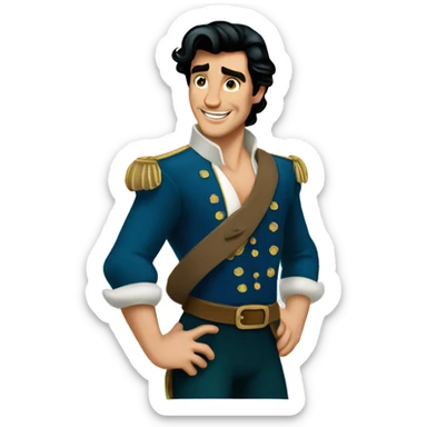 Prince eric from the little mermaid sticker