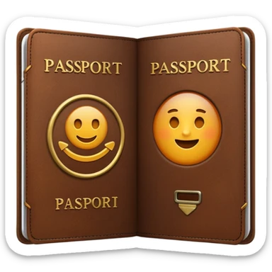 brown passaport sticker