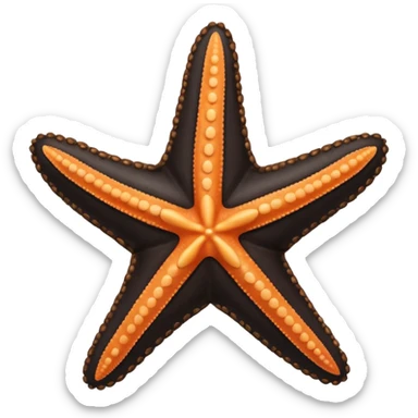Starfish Dressed in black leather wear sticker
