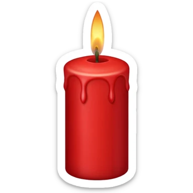 Red age 94 candle  sticker