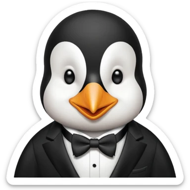 Pingouin chanteur sticker