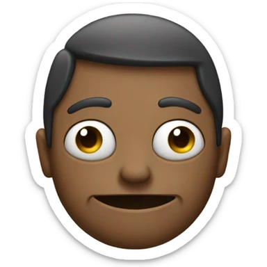 stoner emoji with red droopy eyes sticker